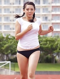 Ai Shinozaki Asian with big melons loves all kind of sports