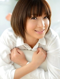 Mayu Kamiya takes shirt off and shows nasty ass in panty