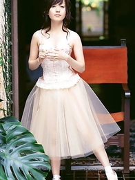 Nozomi Ando in stockings and ballerina dress is amazing